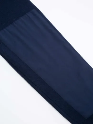 Bilde av WoolLand Tydal knitted sweater 1-2 zip man Dark Blue